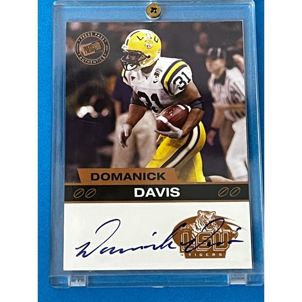 2003 Press Pass Autographs Bronze #11 Domanick Davis auto signed lsu Texans